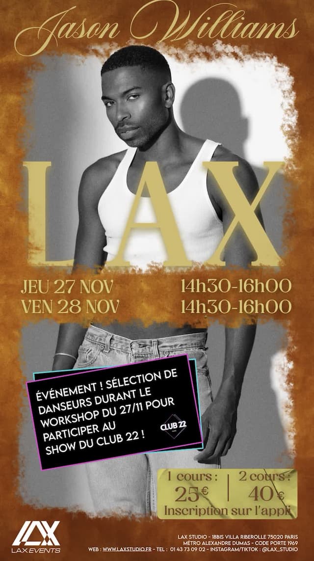 International Workshop avec Jason Williams