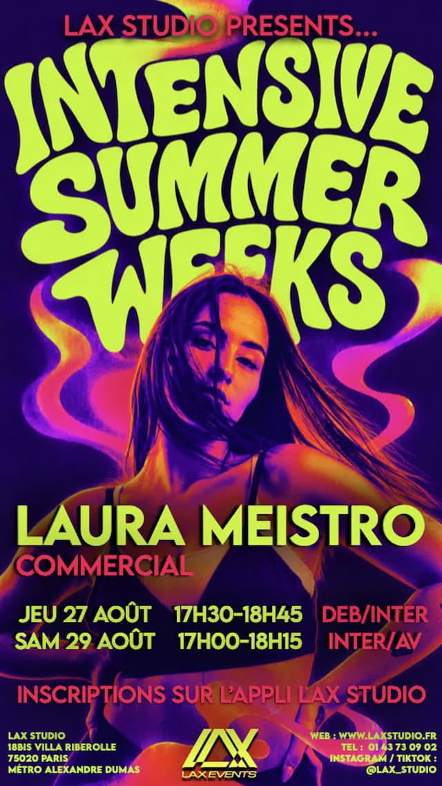Commercial INTER/AV avec Laura Meistro - INTENSIVE SUMMER WEEKS 2026