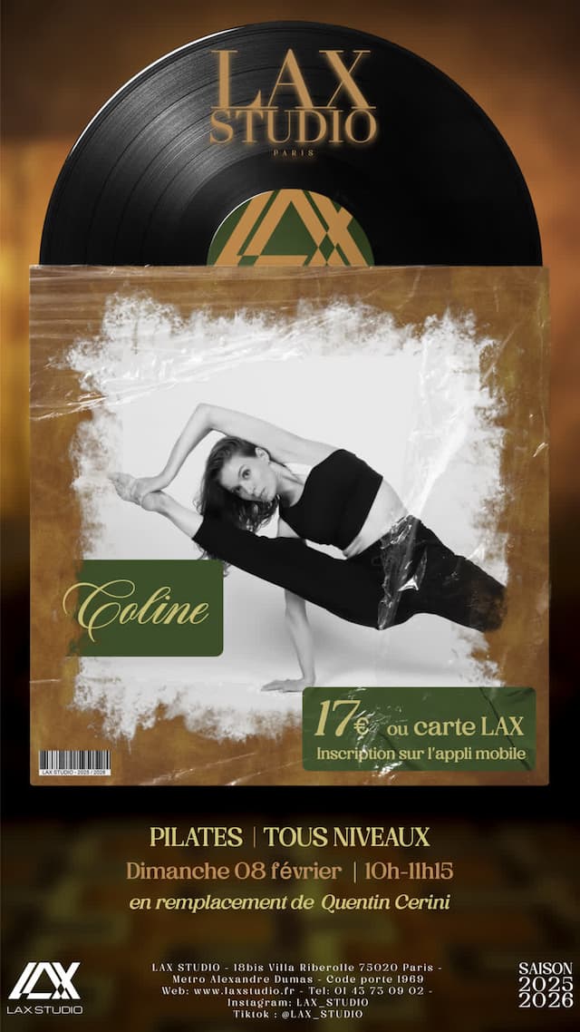 Pilates TOUS NIVEAUX avec Coline