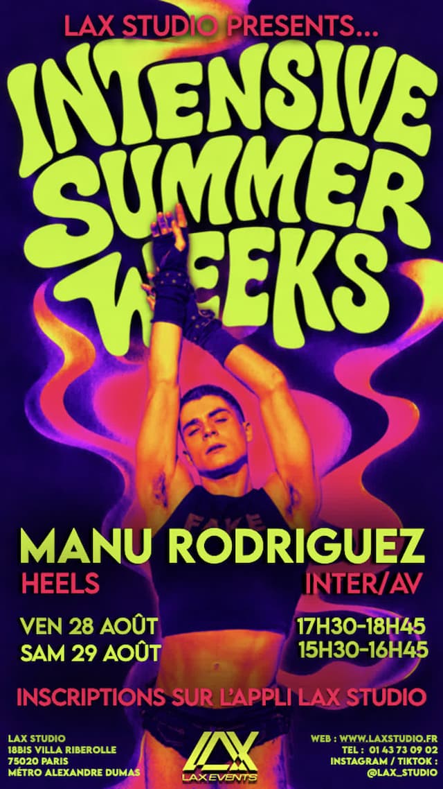 Heels INTER/AV avec Manu Rodriguez - INTENSIVE SUMMER WEEKS 2026