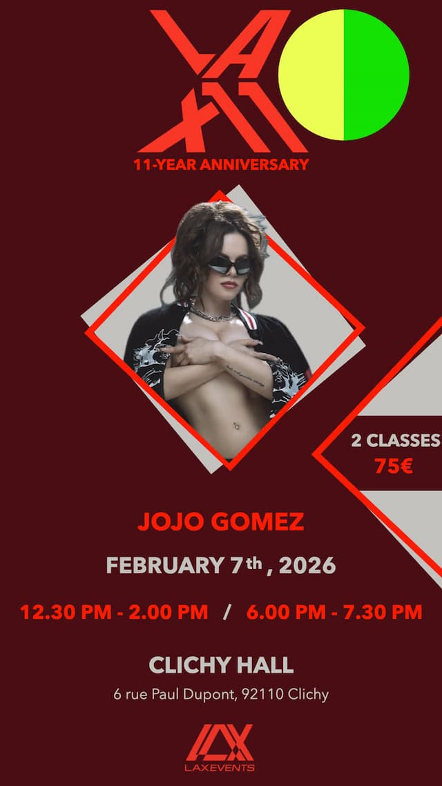 LAX11 - PASS 2e et 4e WORKSHOPS avec Jojo Gomez