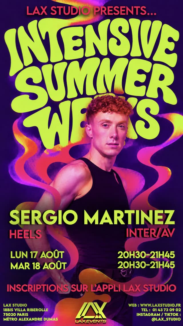 Heels INTER/AV avec Sergio Martinez - INTENSIVE SUMMER WEEKS 2026
