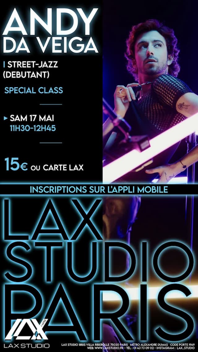 Street-Jazz DEBUTANT avec Andy Da Veiga