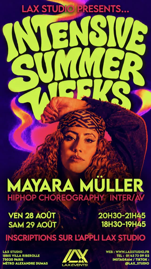 HipHop Choreography INTER/AV avec Mayara Müller - INTENSIVE SUMMER WEEKS 2026