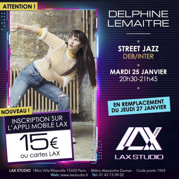 delphine lemaitre street jazz ecole school paris lax studio cours class hip hop danse