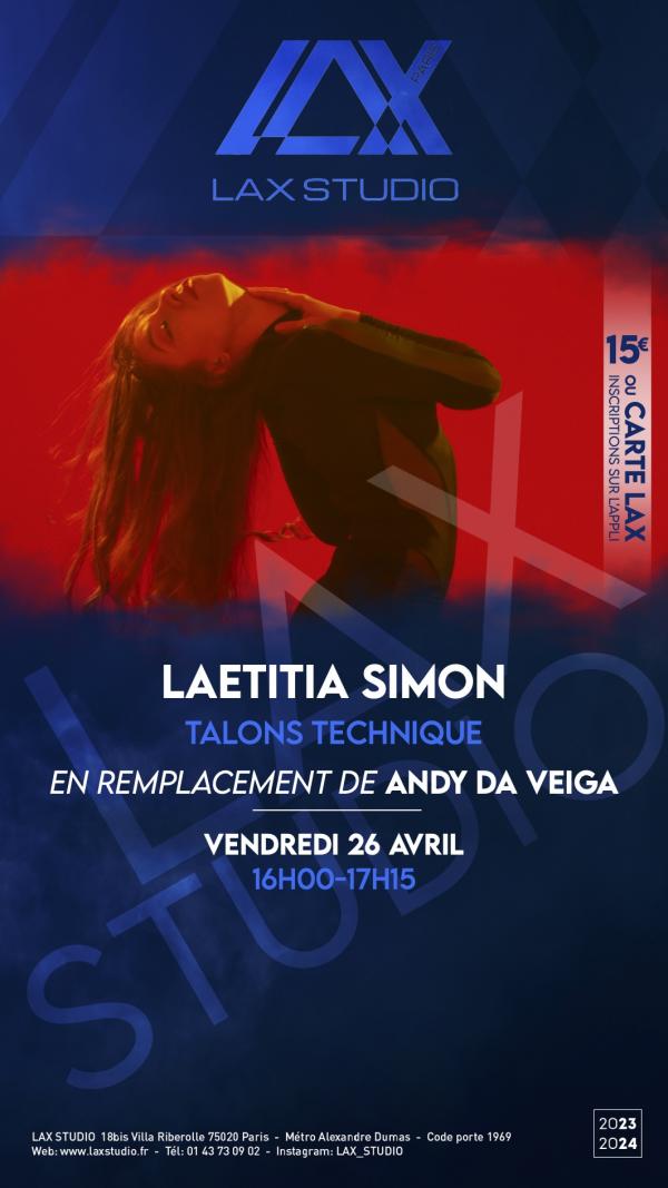 Laetitia Simon talons heels LAX STUDIO ECOLE SCHOOL DANSE DANCE PARIS FRANCE COURS TALONS